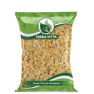 Aveia em Flocos Grossos: Energia e Saúde em 1Kg