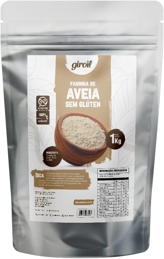 Farinha de Aveia Sem Glúten 1 Kg