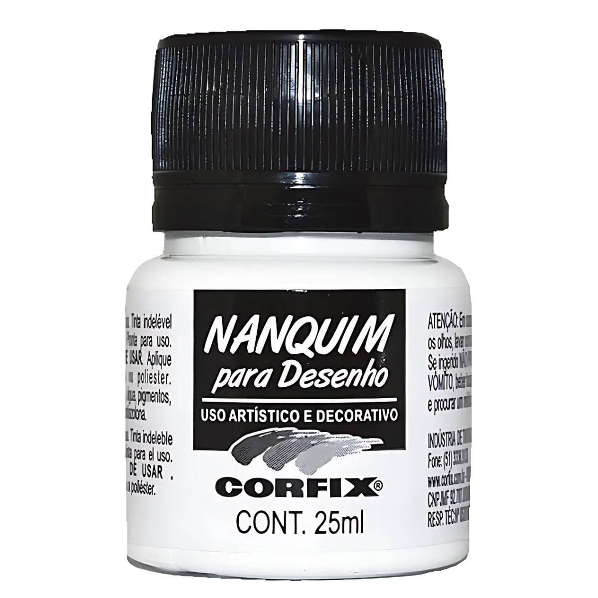 TINTA NANKIN 25ML CORFIX AVULSO BRANCO 301