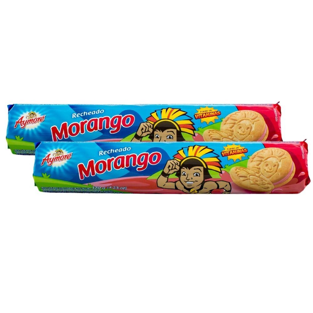 Aymoré Morango: Kit 2 Biscoitos Recheados Irresistíveis!