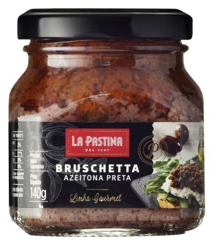 La Pastina Bruschetta Gourmet Azeitona Preta 140G