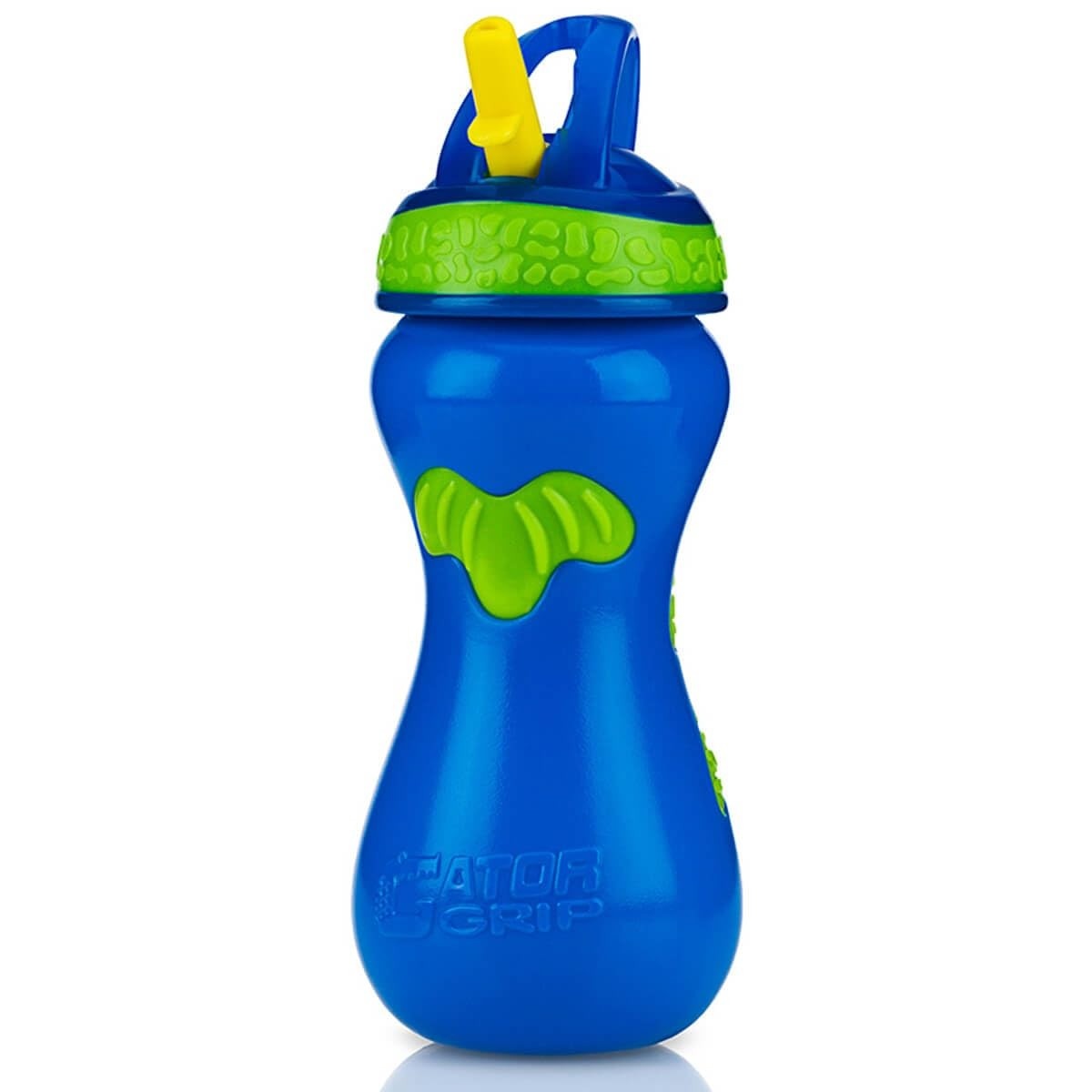 Copo com Canudo Retrátil Nûby Azul - 300ml à Prova de Vazamento