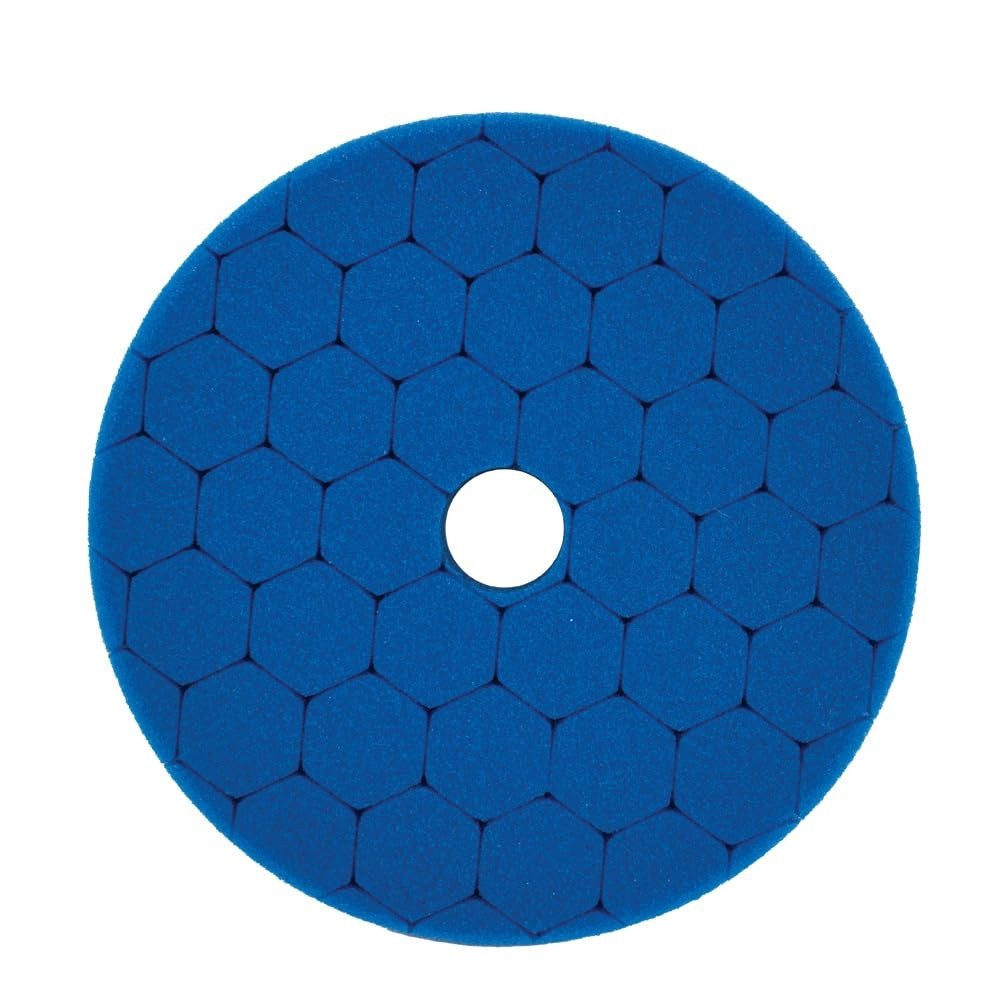 Boina de Espuma Hex 5" Azul: Corte Leve e Acabamento Impecável para Roto Orbital
