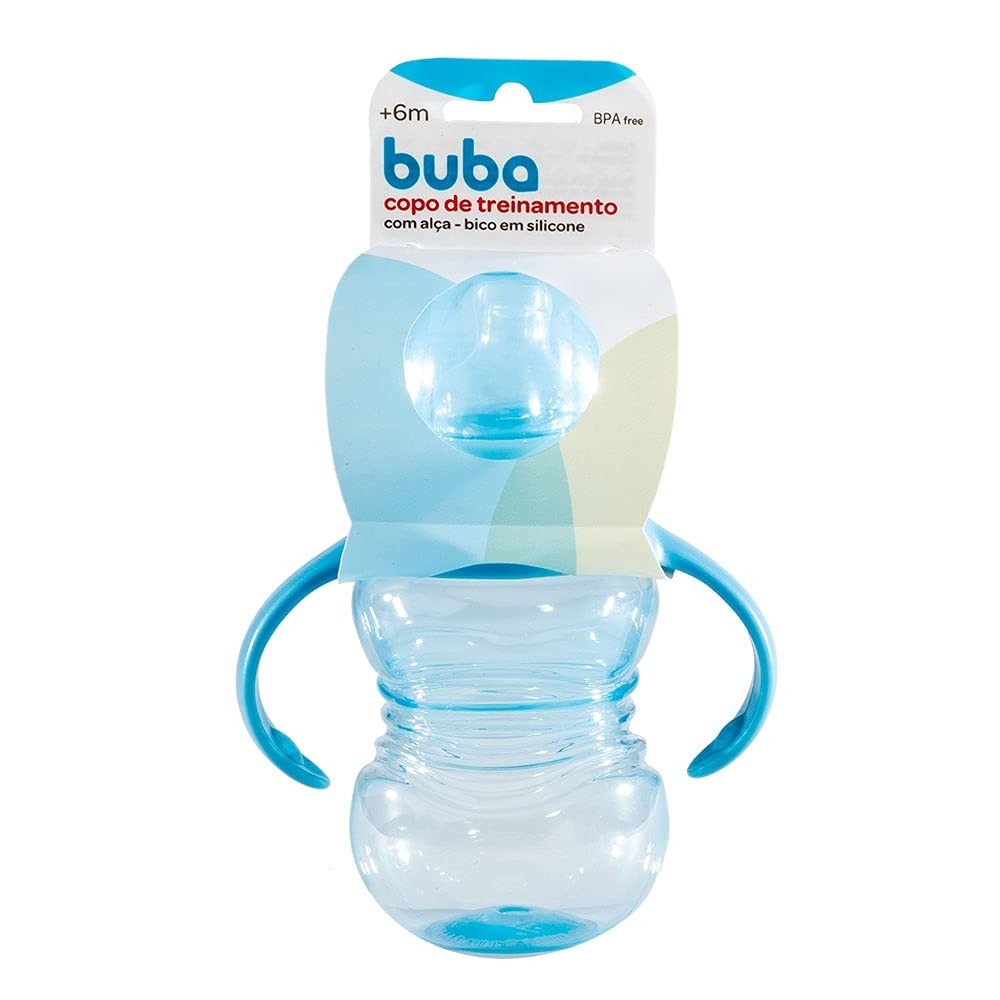Copo de Treinamento Buba com Alça Azul - Seguro, Atóxico e Prático