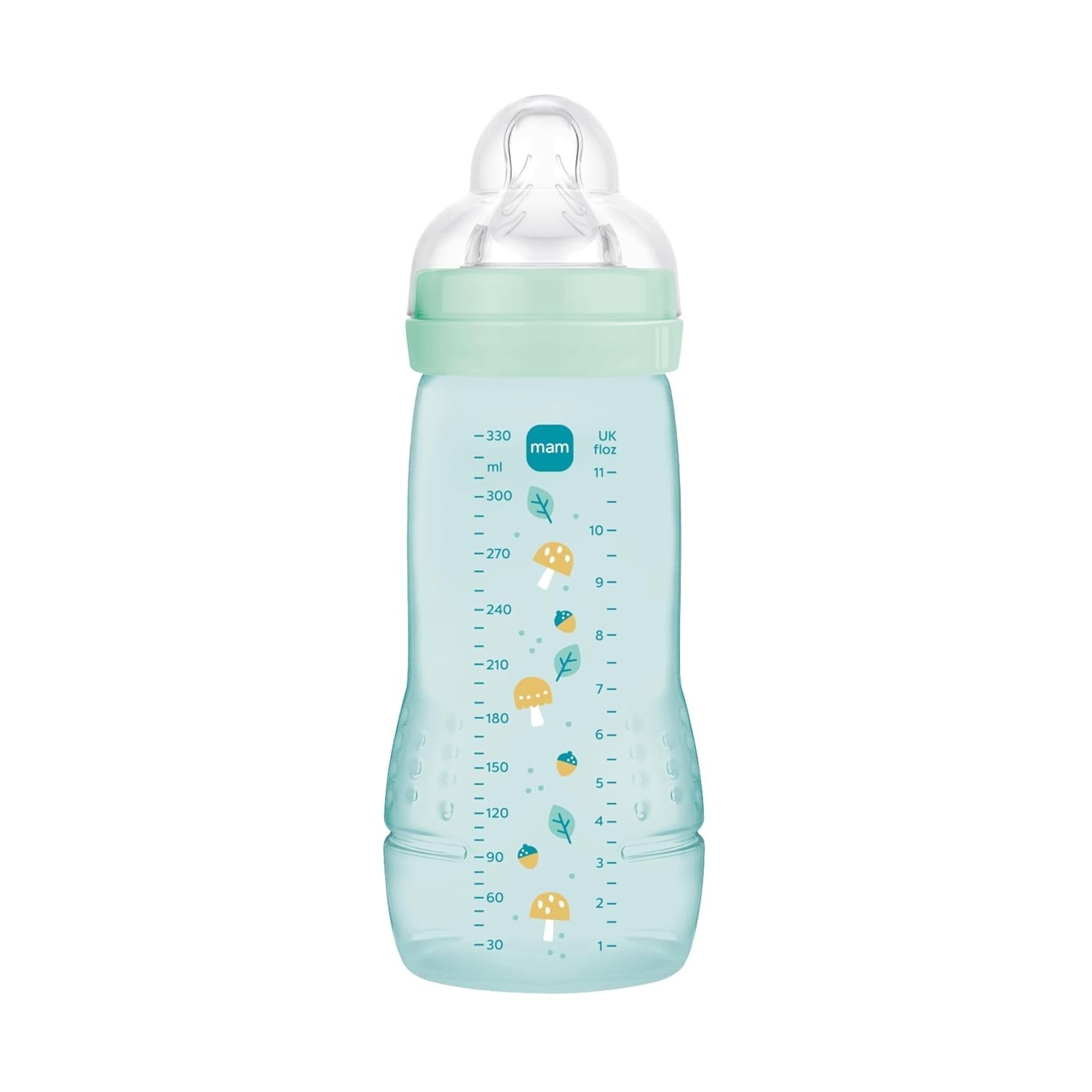 MAM Baby Easy Active 270ml - Mamadeira Ergonômica com Bico Skinsoft Azul