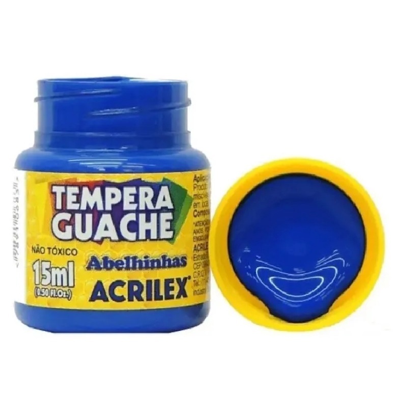 Azul Turquesa Acrilex: Guache 15ml para Criatividade!