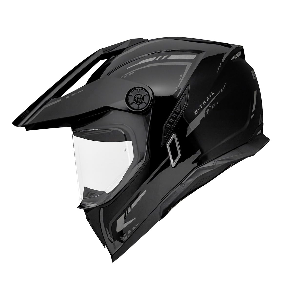 Capacete Bieffe B-Trail Authentic Preto/Grafite c/ Óculos - Aventura e Segurança