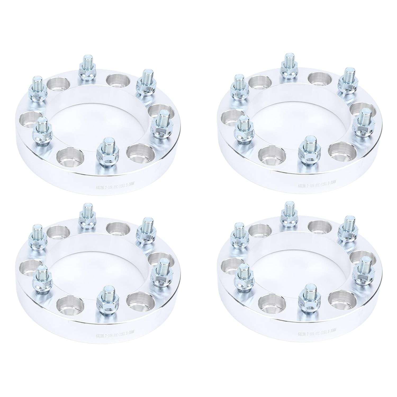 Espaçadores de Roda 4pcs 6 Lug 30mm em Alumínio - Upgrade para L200, B2500, Isuzu e Mais!