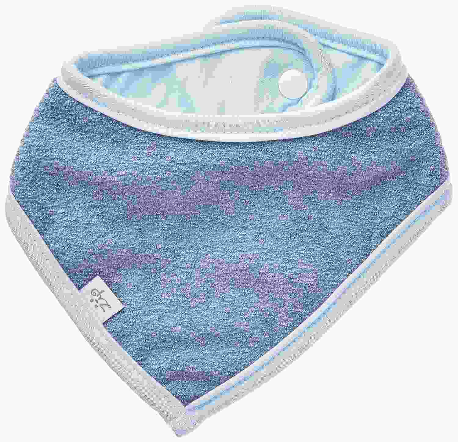 Babador Bandana Jeans Impermeável para Bebê - Estilo e Proteção na Hora da Refeição