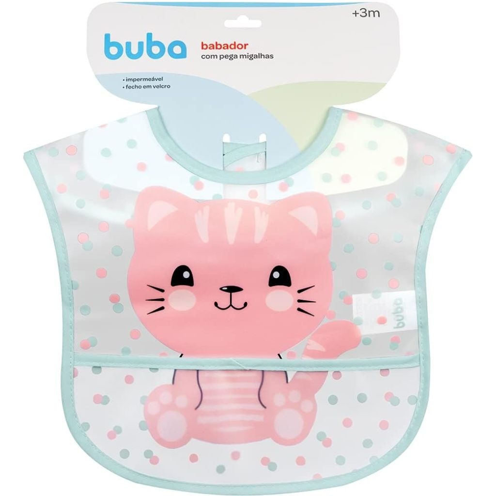 Babador Impermeável Buba Gatinho: Prático e Divertido!