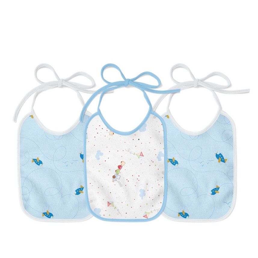 Babador Papi Felpudo: Kit com 3 para Menino