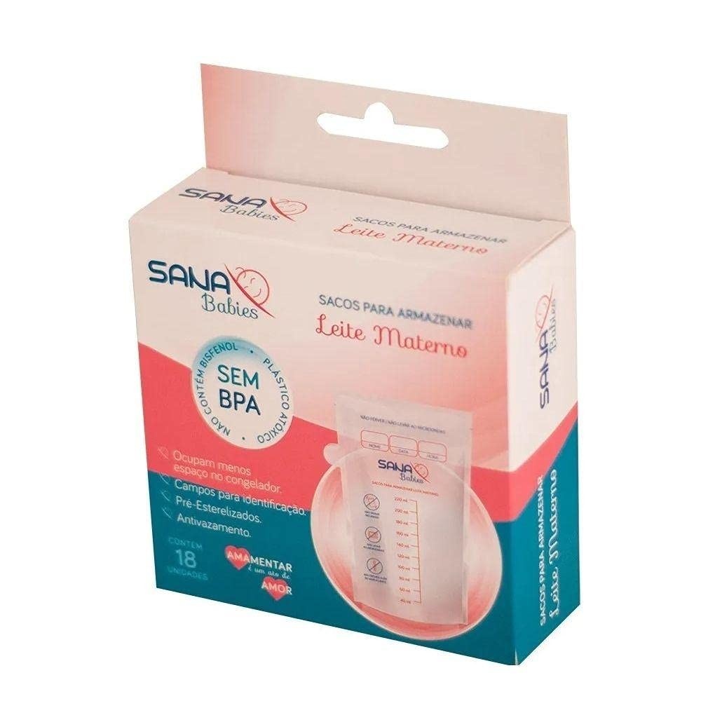Sacos de Leite 220ml Sana Babies - Praticidade e Segurança para o Armazenamento do Leite Materno