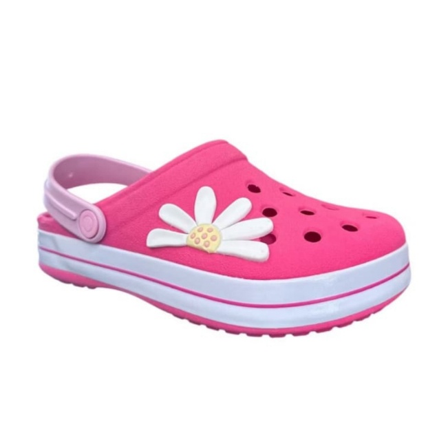 Babuche Infantil Feminina Flowers: Leve, Confortável e Antiderrapante