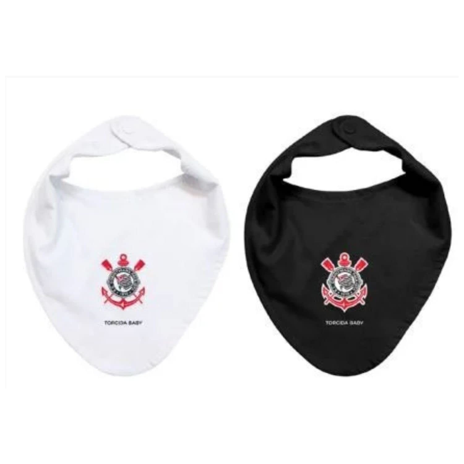 Kit 2 Babadores Times de Futebol Torcida Baby Escolha o Time