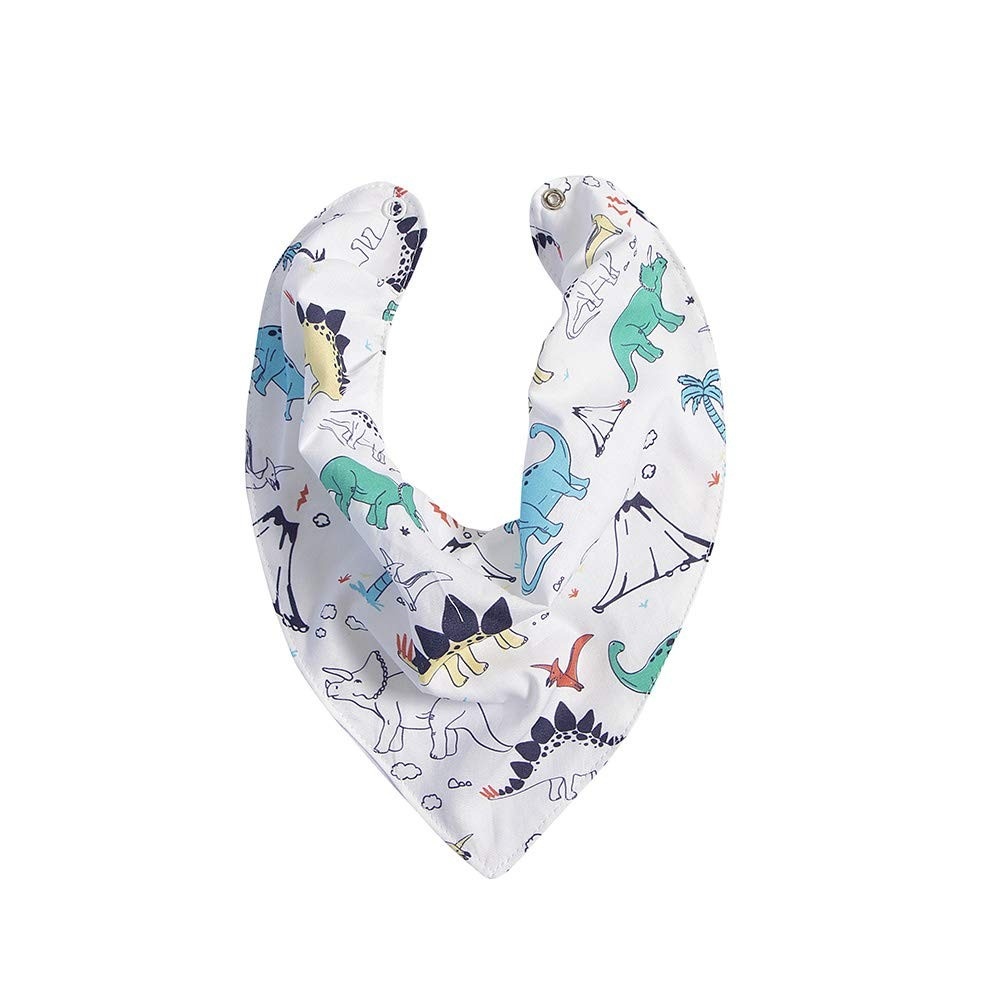 Biramar Baby Babador Bandana Dinossauro - Algodão 100% | Estilo & Proteção