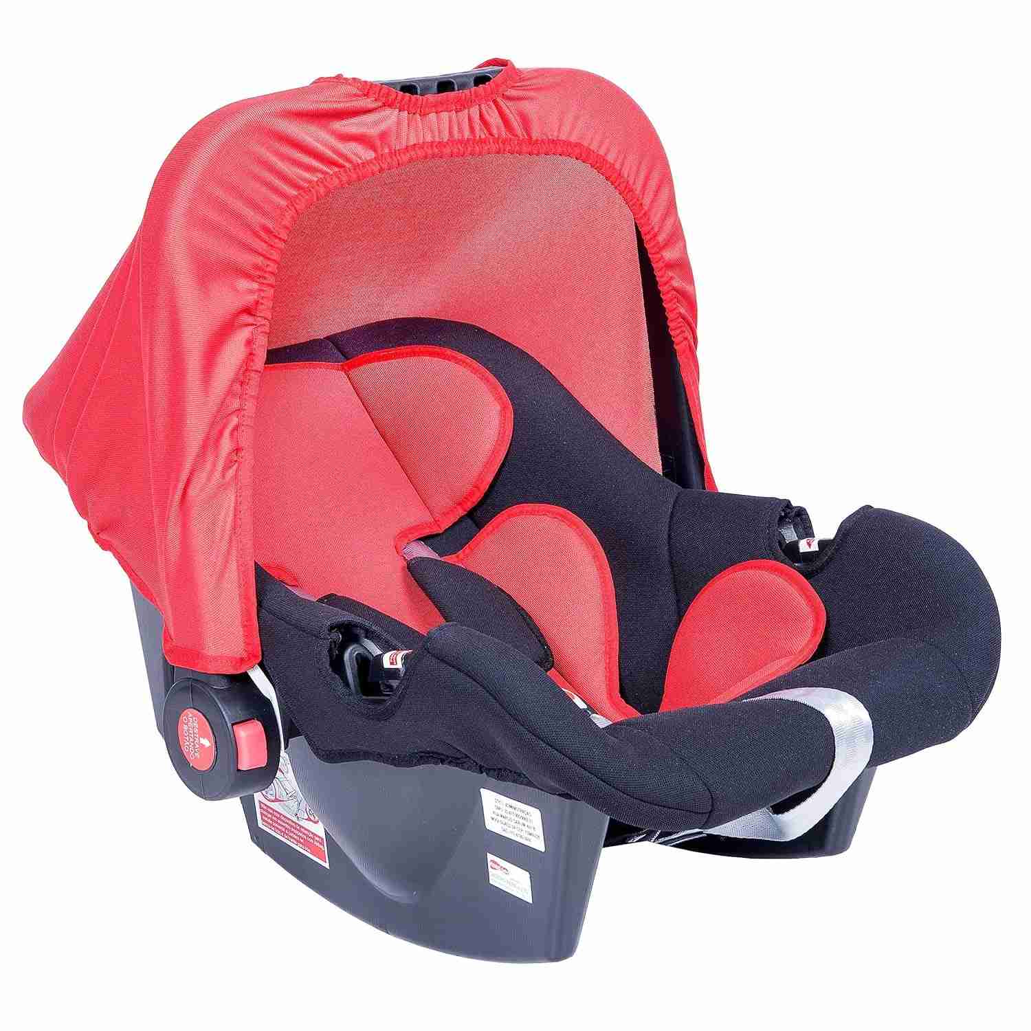 Bebê Conforto Styll Baby G0+ Preto/Vermelho: Segurança e Conforto para Seu Pequeno Até 13kg