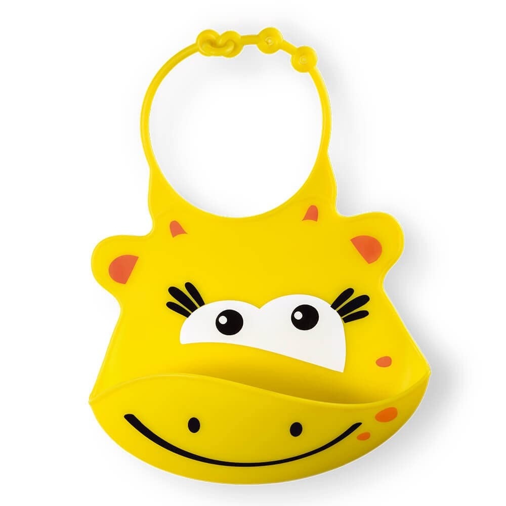 Babador de Silicone Silybib Girafa Multikids Baby - Proteção Divertida e Segura para Refeições