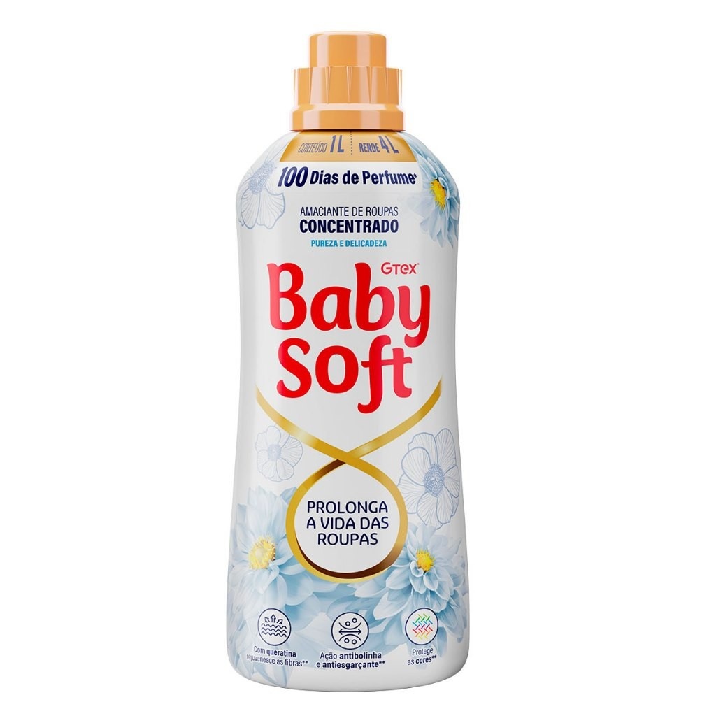 Baby Soft Concentrado: Maciez e Perfume Duradouro
