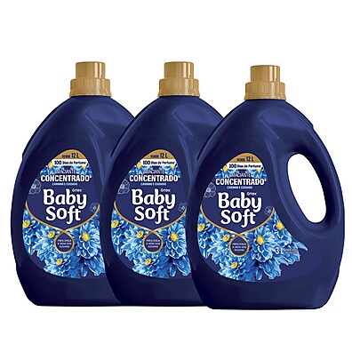 Baby Soft: Kit 3 Amaciantes 3L - Perfume 100 Dias!