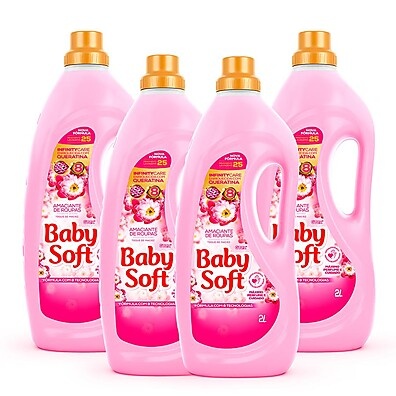 Baby Soft: Kit 4 Amaciantes 2L – Toque de Maciez!