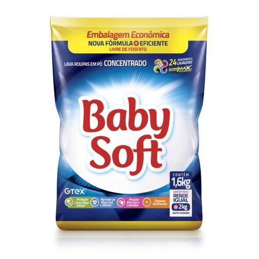 Baby Soft: Limpeza Profunda e Suave 1,6kg