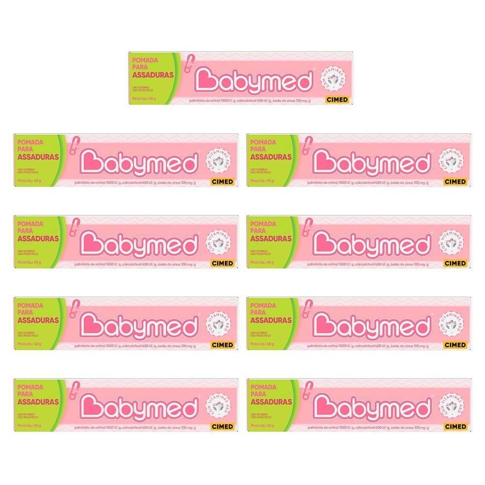 Babymed Rosa: Kit 9 Pomadas Antiassaduras para Bebê