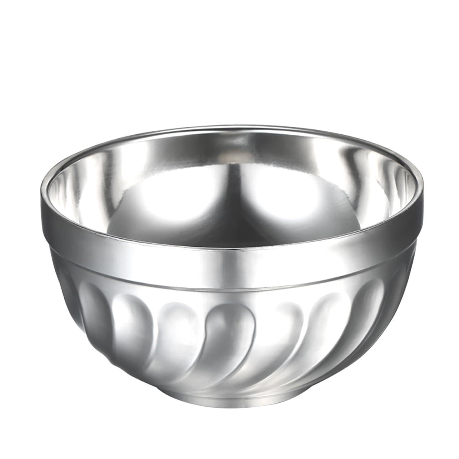 Bacia de Aço Inoxidável com Isolamento Térmico - Proteção Contra Queimaduras, Resistente e Elegante