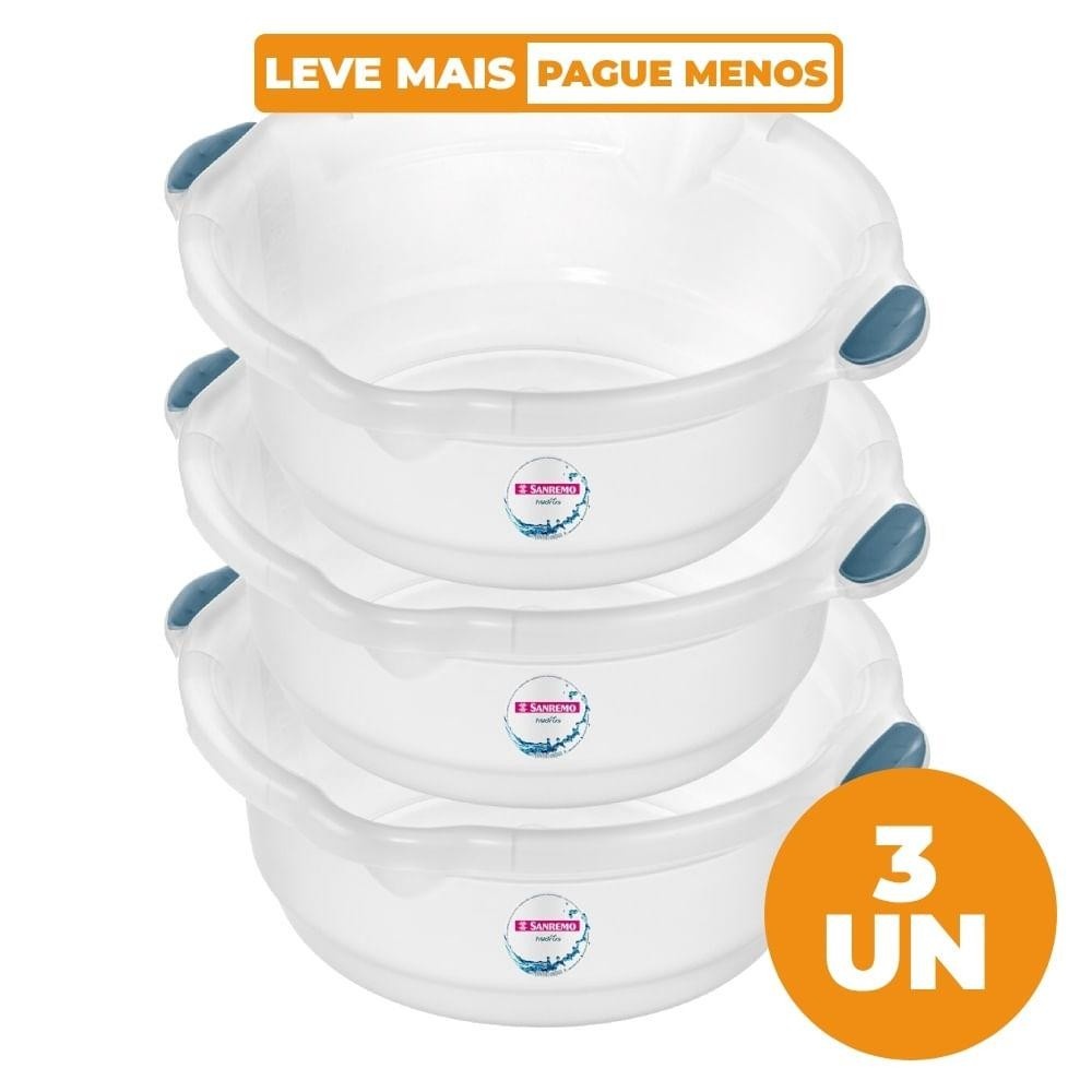 Bacias Hydrus Sanremo 14L: Kit 3 Essenciais!