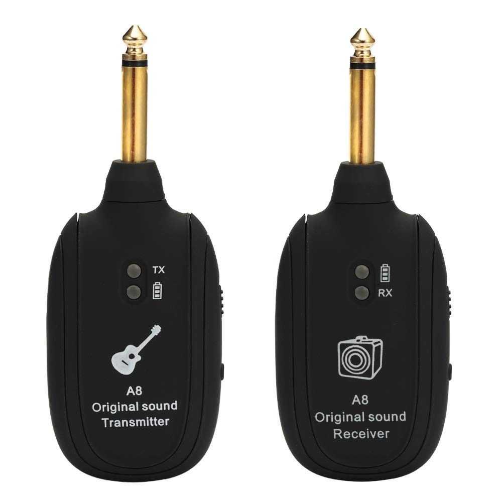 Liberdade Sem Fios: Transmissor e Receptor Moochy A8 UHF para Guitarra e Baixo