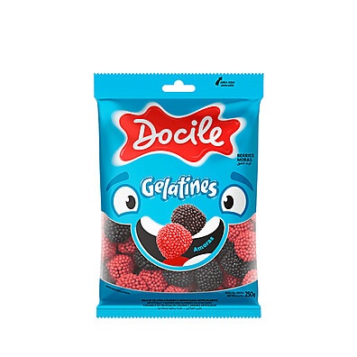 Bala de Gelatina Amoras Docile 250g: Sabor Irresistível!