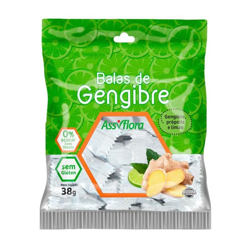 Bala de Gengibre com Própolis: Alívio e Sabor!