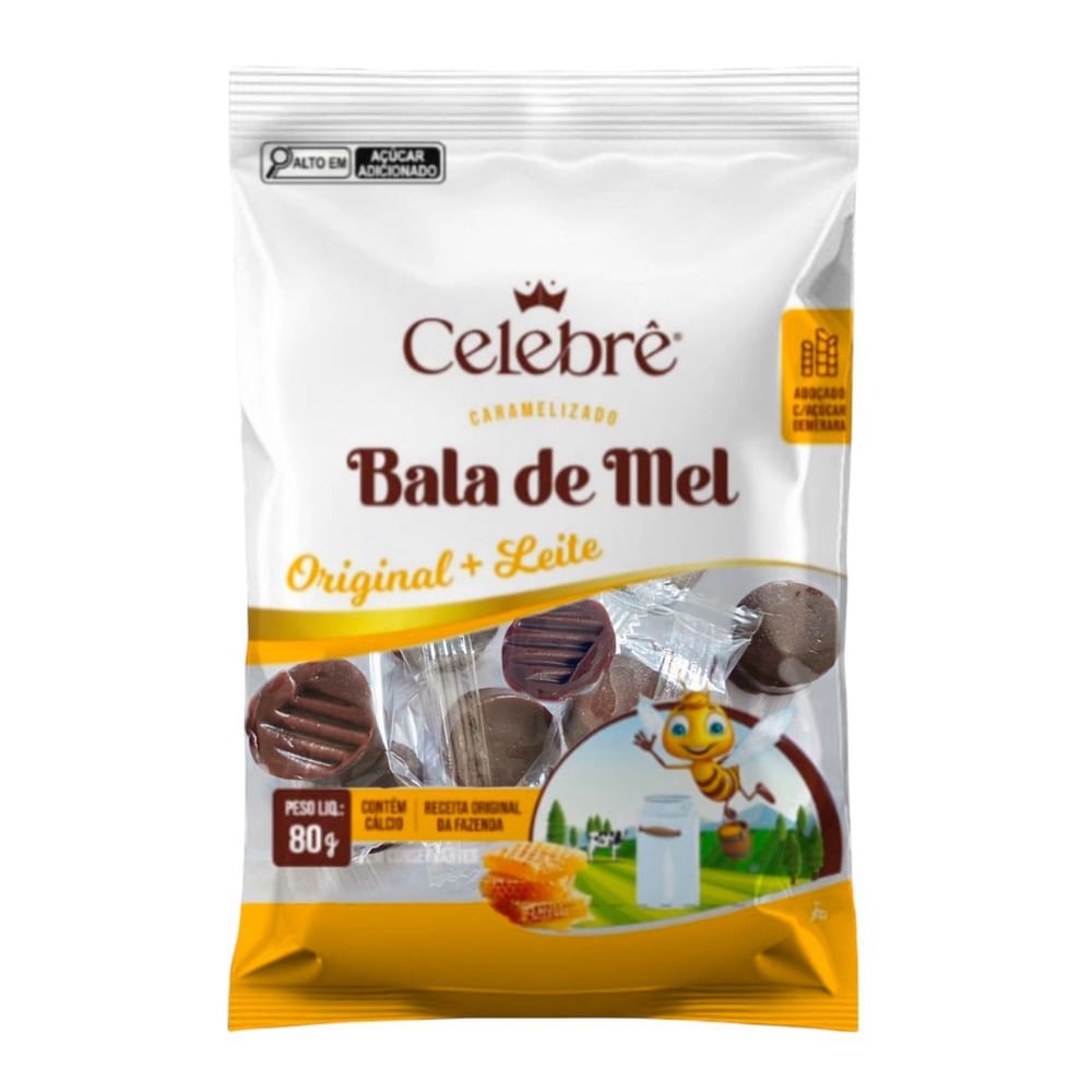 Bala de Mel Celebrê: Sabor Único 80g