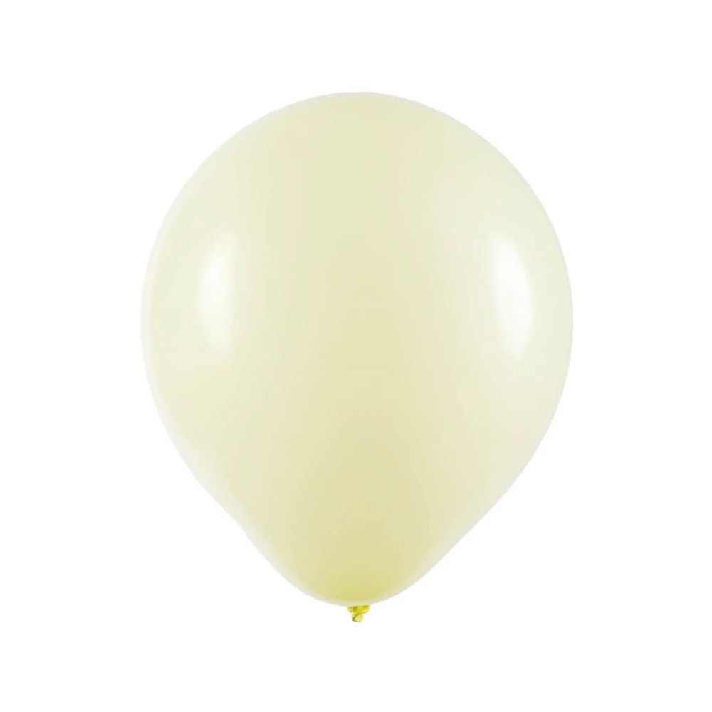 Balão de Festa Redondo Candy Amarelo 9" - 25 Unidades
