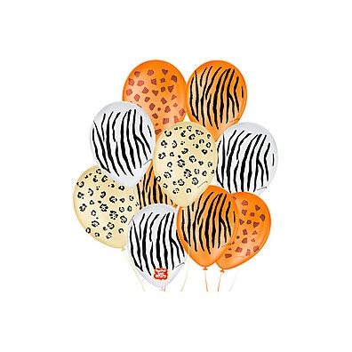 Balão Decorado Safari Sortido – Decore com Diversão!