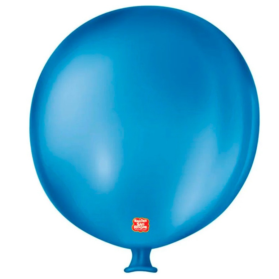 Balão Gigante Azul Cobalto: 91cm de Festa!