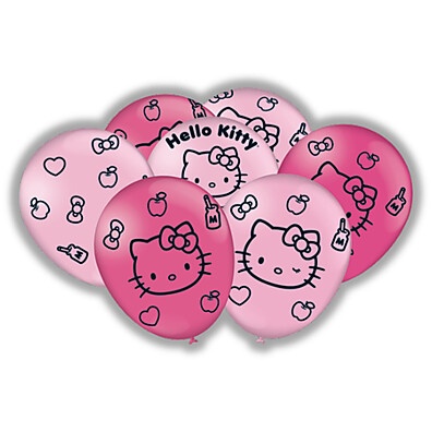Balão Hello Kitty Rosa N°9 FESTCOLOR: Perfeito para Festas e Celebrações!