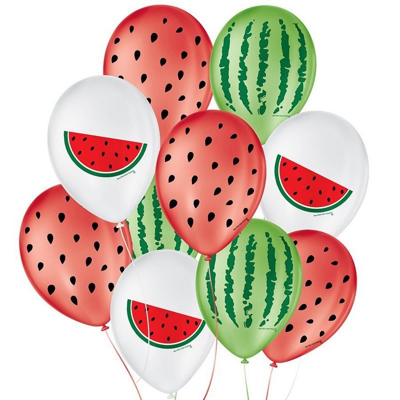Balão Melancia Decorado: Festa Vibrante!