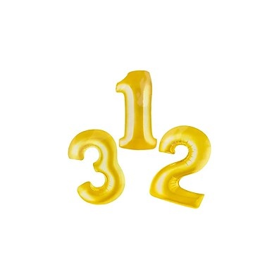 Balão Número Dourado: Festa Inesquecível!