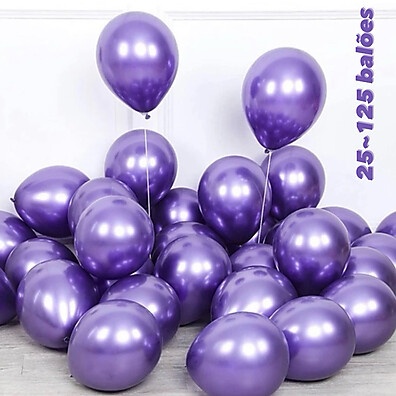 Balão Pic Pic Violeta Off – Brilho Cromado para Festas