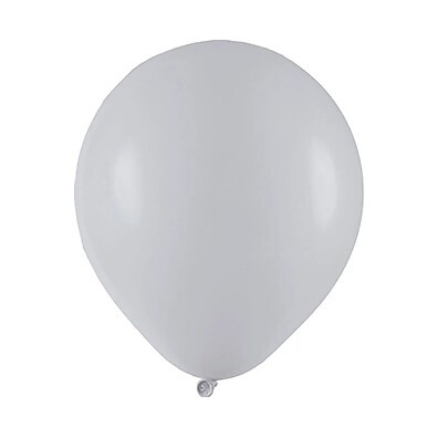 Balão Redondo Cinza 40cm - 12 Unidades Art Latex