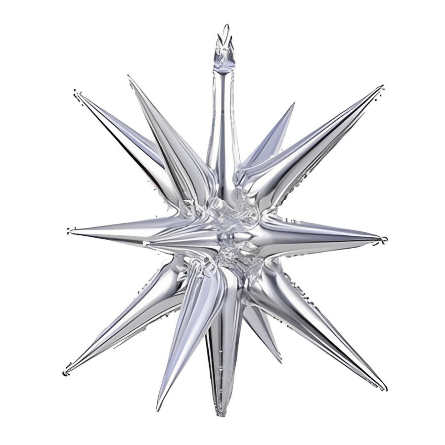 Balão Sputnik Prata 27" - Decore com Estilo Futurista
