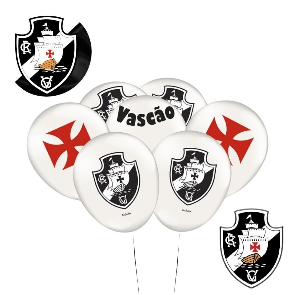 Balão Vasco da Gama #9 Festcolor: Torça com Emoção!