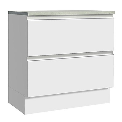 Balcão Armário de Cozinha 80 cm Branco – Prático e Espaçoso