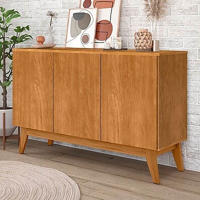 Balcão Buffet Ares Lux 3 Portas: Design Elegante para sua Sala de Jantar