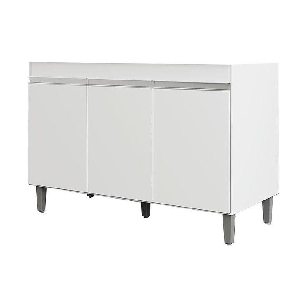 Balcão de Cozinha 120cm Branco: Organize com Estilo!