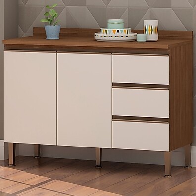 Balcão de Cozinha 120cm: Design e Praticidade!