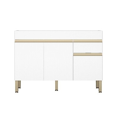 Balcão de Cozinha 120cm Line com 3 Portas e 1 Gaveta