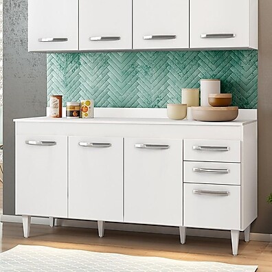 Balcão de Cozinha 150cm Lisboa: Organize com Estilo!