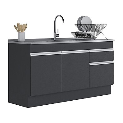 Balcão de Cozinha 150cm: Pia, Gabinete e Mais!