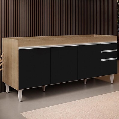 Balcão de Cozinha 180cm Dallas: Organize com Estilo!